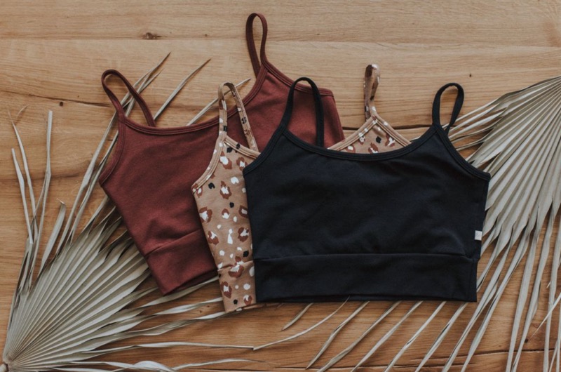 Three variations of a bralette by Jax & Lennon, sold by The Local Space.