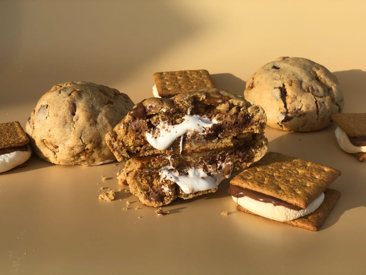 S’mores and cookies stuffed with s’mores from YVR Cookie Co.