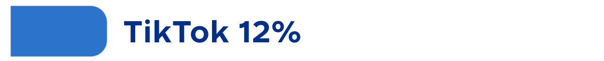 TikTok: 12 per cent